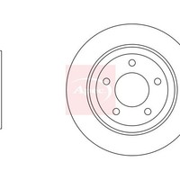 Mazda 3 BK 2003-2009 Bremsscheibe Hinten Apec Solid (1 StüCk) Einzel