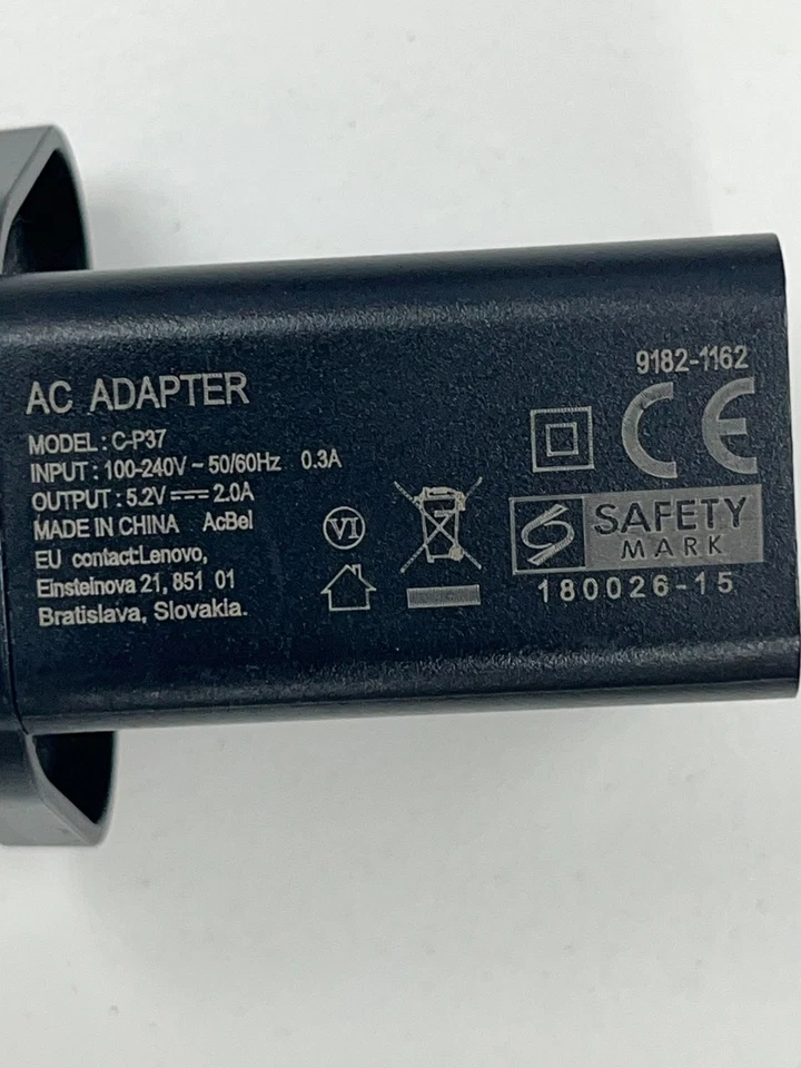 Lenovo AC Adapter C-P37 With USB 5.2v-2A - Black - Image 3 of 4