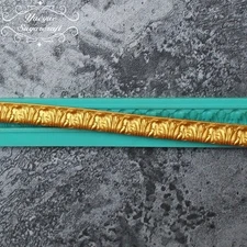 Baroque Scroll Border Silicone Mold Fondant Sugarcraft Mould Cake Decorating