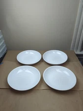 Over & Back White Coupe 9.5" Bowls – Set of 4 Made in Portugal READ