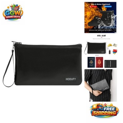 Black Fireproof Bag - Ultimate Waterproof Protection for Valuables