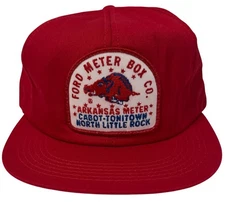 Vintage 1990’s Ford Meter Box Co. Arkansas Flat Brim Trucker Style Snapback