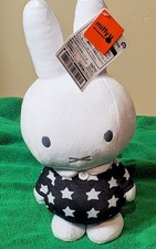 34cm MIFFY PLUSH Black White Star Dress 13.5" NWT Bruna Doll Taito