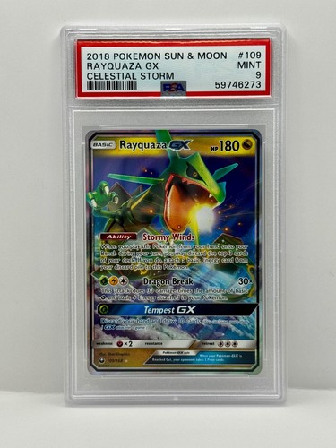Rayquaza-GX graded PSA 9 for sale on eBay