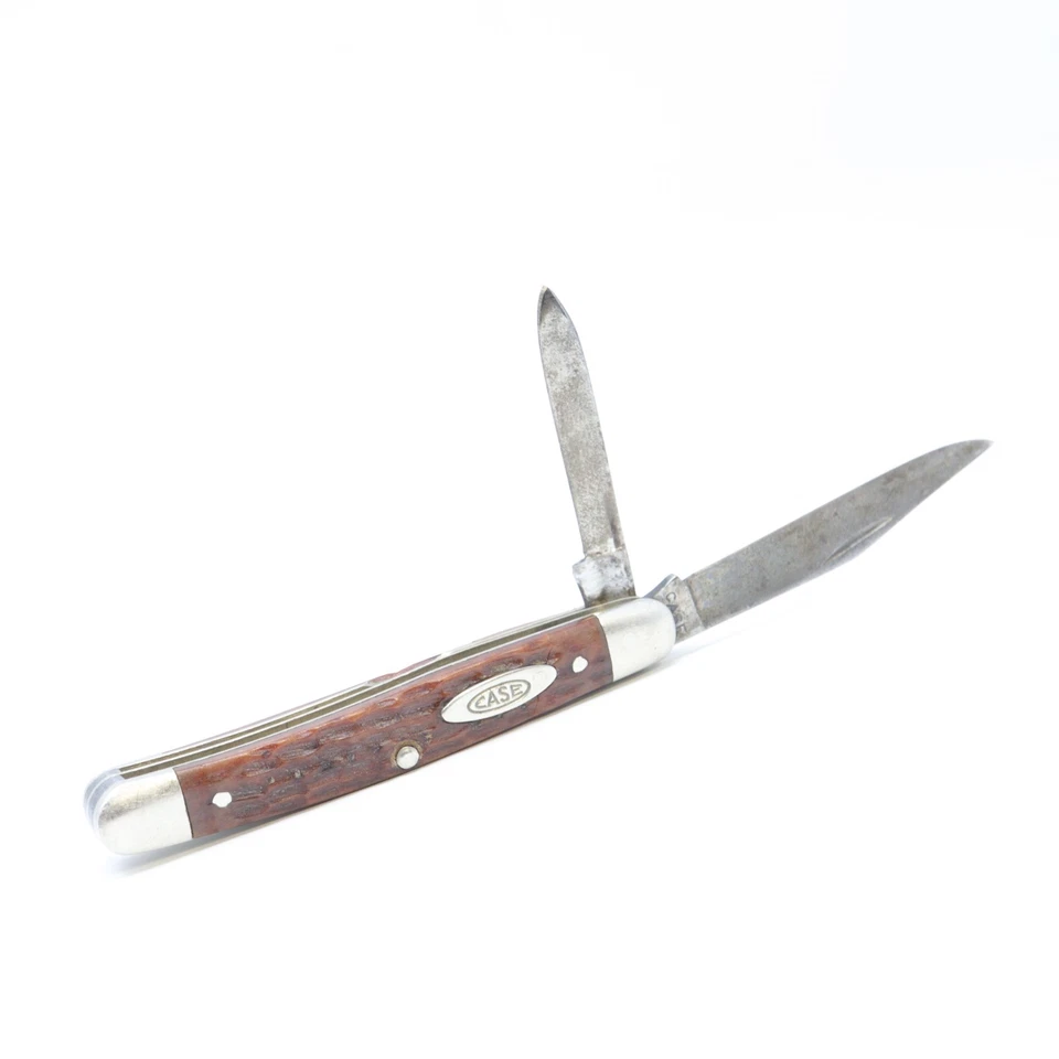 VINTAGE 1940-64 CASE XX 2 BLADE LAMINATED PEN KNIFE HARDWOOD COVER RARE 6227 - Image 3 of 4