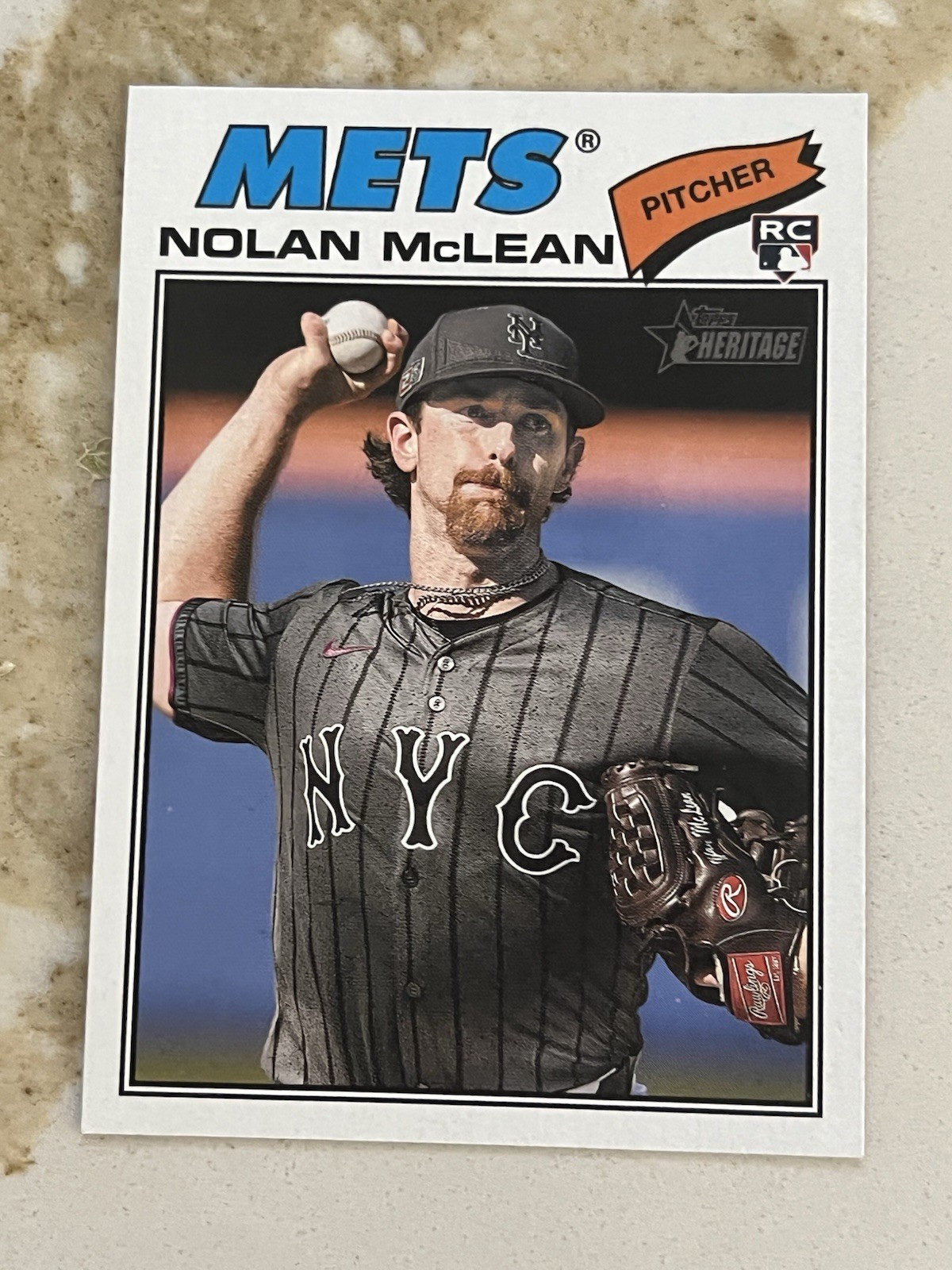 Nolan Mclean New York Mets 2026 Topps Heritage Rookie Card RC #150