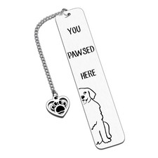 Dog Bookmark, Golden Retriever Gifts, Boo Basket Stuffers, Themed Gifts... 