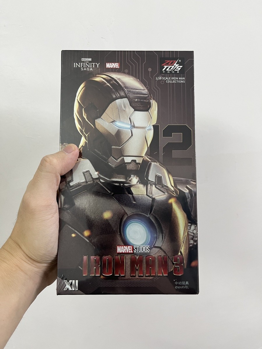 zd toys IRON MAN MARK 12 MK XII 1/10 action figure iron man 3 New