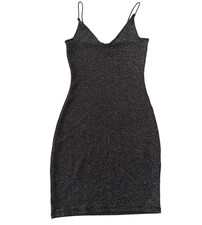 H&M Divided Women’s 0 Sexy Party Metallic Sparkle Bodycon Mini Dress Occasion