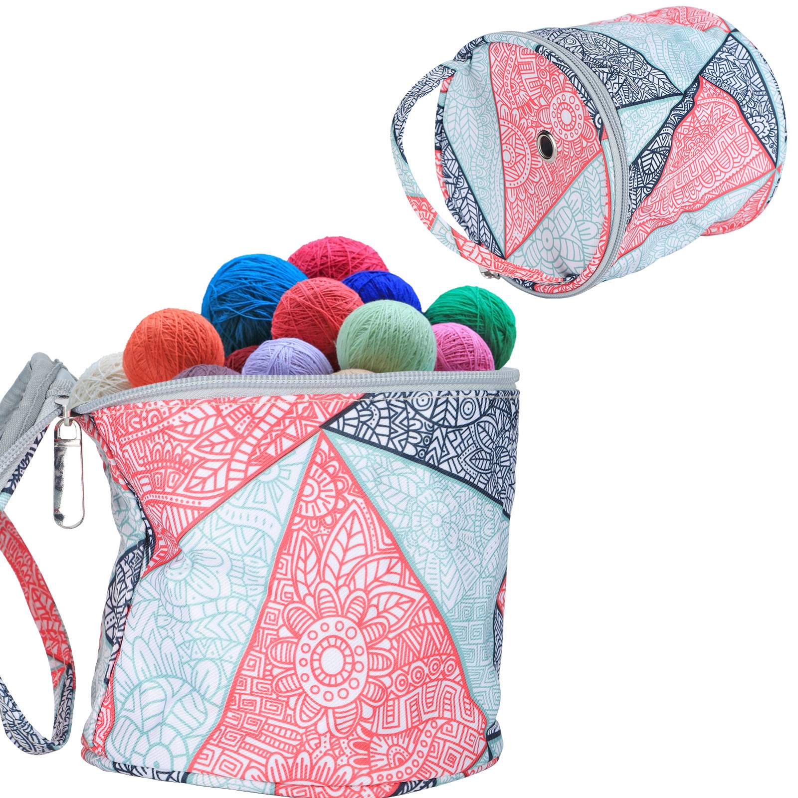 Yarn Bag Empty Knitting Storage Tote Bag Organizer For Carrying Crochet
