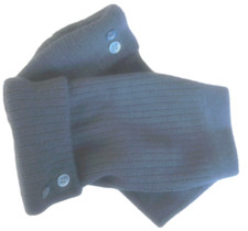 FINGERLESS GLOVES BLUE NAVY 100 MERINO WOOL S M L ONE SIZE OS ARM WARMERS CUFFS