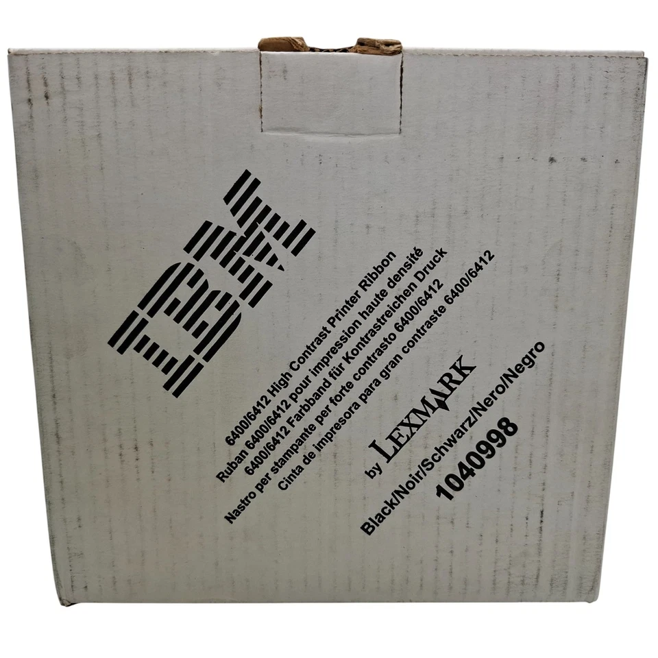 4x Lexmark IBM Black 6400-6412 High Contrast Printer Ribbons 1040998 Original - Image 3 of 4