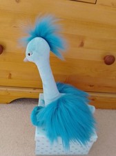 Jellycat. Fou Fou Peacock. Blue Bird. Genuine. Retired. Brand New With Tags.