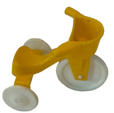 Vintage Weebles Wobble Tree House Yellow Tricycle Trike Bike Hasbro 1970's