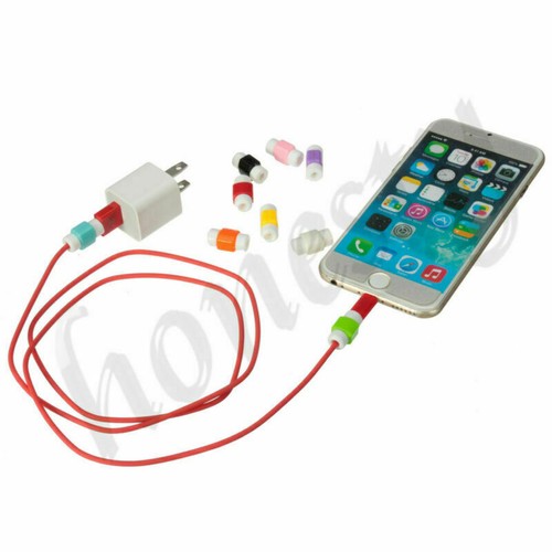 Housse économiseur de protection de câble 5 pièces pour iPhone SE 6S Plus Pad cordon chargeur de données USB - Photo 5 sur 19