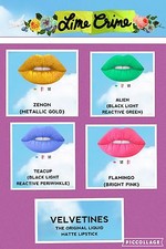 NEW LIME CRIME VELVETINE VELVETINES MATTE LIPSTICK COSMETIC. PICK YOUR SHADE