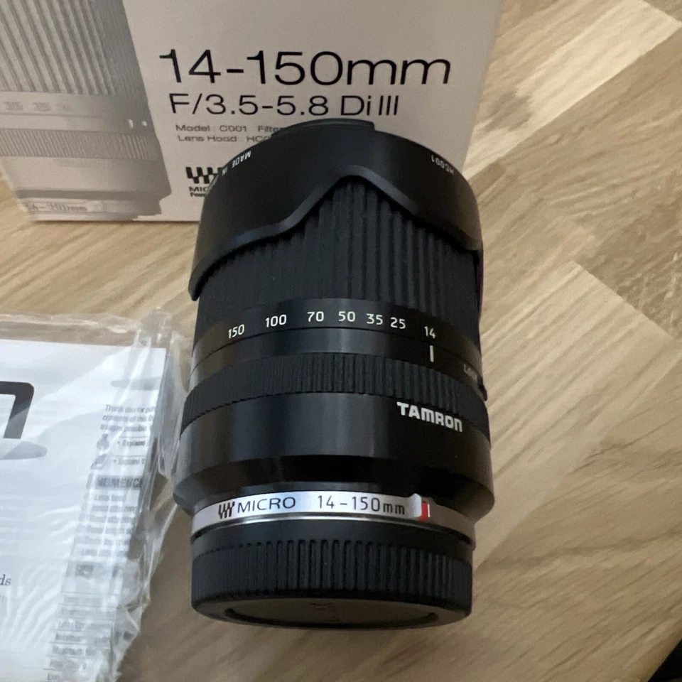 Tamron Objektiv 14–150 mm f/3,5–5,8 Di III M4/3 Mount Originalverpackt - Bild 2 von 3