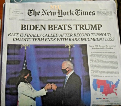 Joe Biden Historic Presidential Election Win The New York Times 11/8/2020