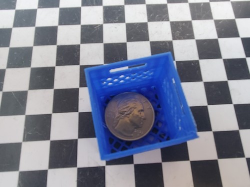 Milk Crate 1:10 Scale Vehicle Garage Store Grocery Miniatures 3D Printed - Picture 2 of 83