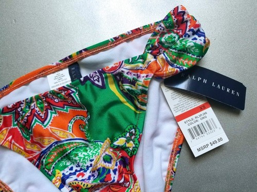 RALPH LAUREN WOMENS HIPSTER DAZZLING PAISLEY BIKINI SWIM BOTTOM SZ: XS - Picture 3 of 4