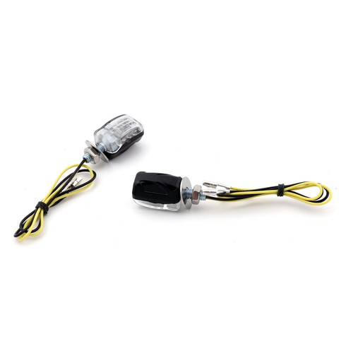 2X 6LED Motorcycle Mini Amber Turn Signal Lights Blinker Indicator 12V New - Picture 3 of 11