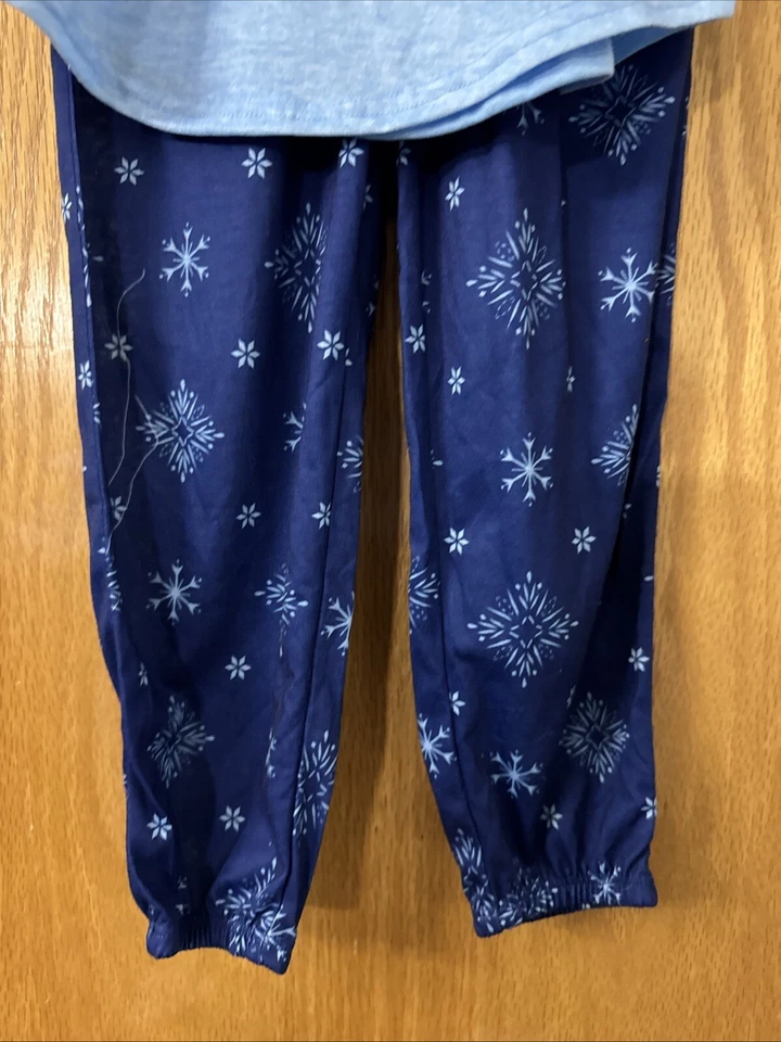 Conjunto de pijama Disney Girl's FROZEN 3 peças curto e calça jersey tamanho 10 novo com etiquetas - Imagem 3 de 4