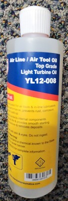 Air Line/Air Tool Top Grade Oil 8 Fl.oz YL12-008