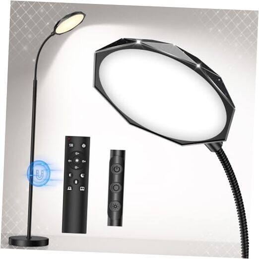 18W Bright LED Diamond-Surface Floor Lamp for Living Room