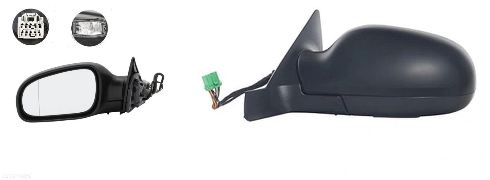 Left Exterior Mirror For Volvo S80 TS XT 05.1998-2003 Electrically Foldable