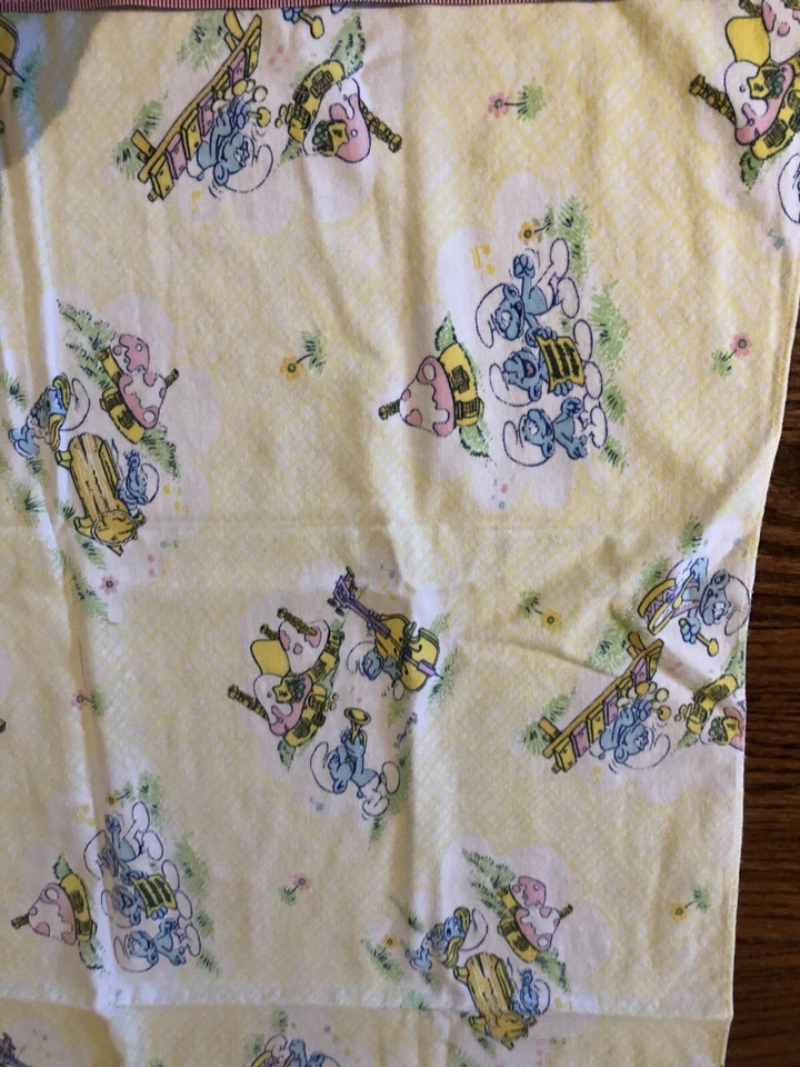 mantas receptoras bebé pitufos vintage envoltura DUNDEE años 80  Foto 4 de 4