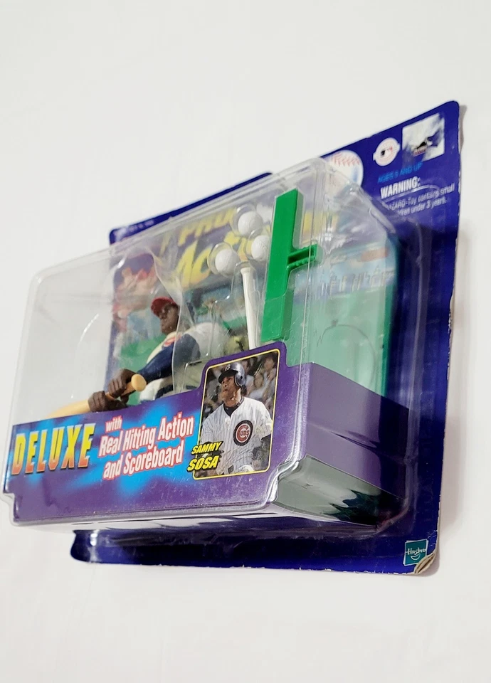 Hasbro Sammy Sosa Starting Lineup Pro Action Baseball Toy Real Hitting Action  - Image 4 of 4