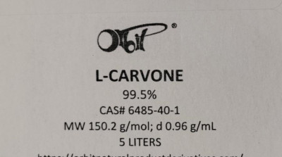 L-CARVONE (5 LITERS) in HDPE Jug [CAS# 6485-40-1] Major Component Spearmint oil