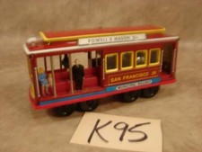 K95 VINTAGE BAY  TAYLOR SAN FRANCISCO 28 TROLLEY TIN AND PLASTIC FRICTION TOY