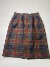 VTG Ambell For Charter Club Women 12 30x24  Academia Wool Plaid Skirt Preppy 90s