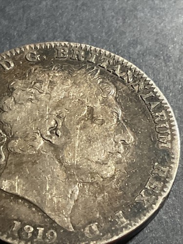 1819 Georg III gefräste Silberkrone - Bild 9 von 22