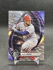 2022 Topps Bowman Platinum Ice #74 Juan Yepez ST. LOUIS CARDINALS ROOKIE CARD. rookie card picture