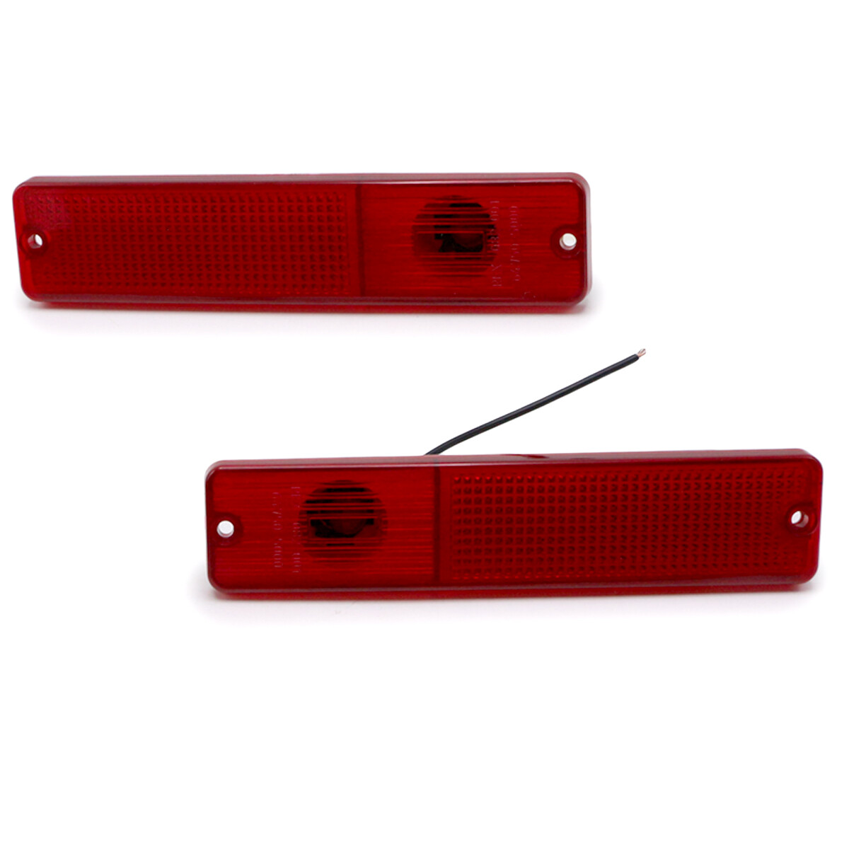 Red Amber Side Turn Marker Light Lamp Bulb For Jeep Cj5 Cj6 Cj7