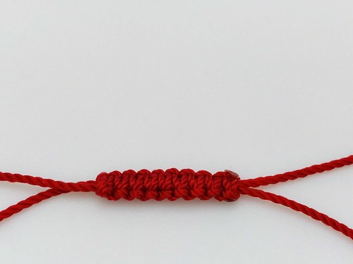 Pulsera Roja Con Ojitos Rojos Oro Laminado Red Evil Eye Bracelet Gold Filled - Picture 3 of 4