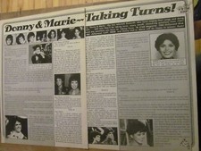 Donny and Marie Osmond, Two Page Vintage Clipping, Osmonds Brothers