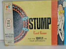 Stump Card Game Put the Squeeze on Opponents Milton Bradley 1968 Complete