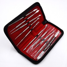 10 Pcs Dental Professional Wax Carving Sculpture Tools Knife Surgical Instrument