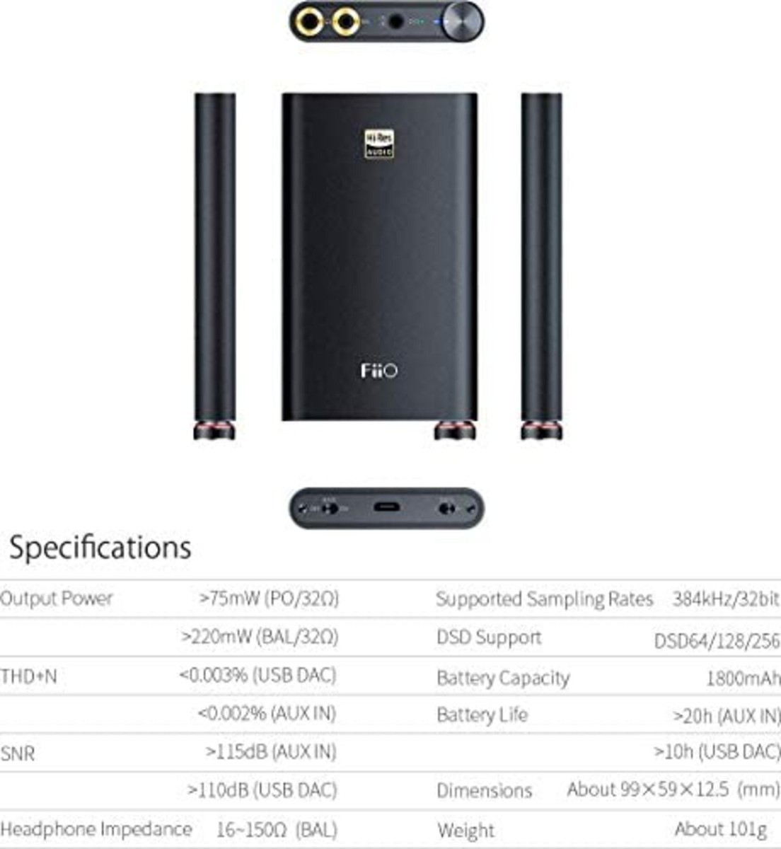 FiiO Q1 MarkII FIO-Q1MK2 Hi-Res Portable USB Headphone Amp FiiO Q1 MarkII FIO-Q1MK2 Hi-Res Portable USB Headphone Amp