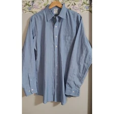 Brooks Brothers XL Blue Regent Fit Business Work Event Occasion Designer Shirt