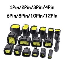 1/2/3/4/6/8/10/12 Way Automotive Waterproof Connector Male Female Docking Plug
