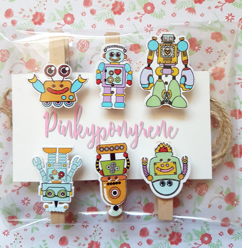 Handcrafted Cute Wooden Card Holder Pegs Little Girls Kids Gift Party Bag Filler - Picture 14 of 41