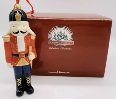 Roman Inc Holiday Traditions Christmas Nutcracker Ornament 4.5'' Item# 26932 NEW