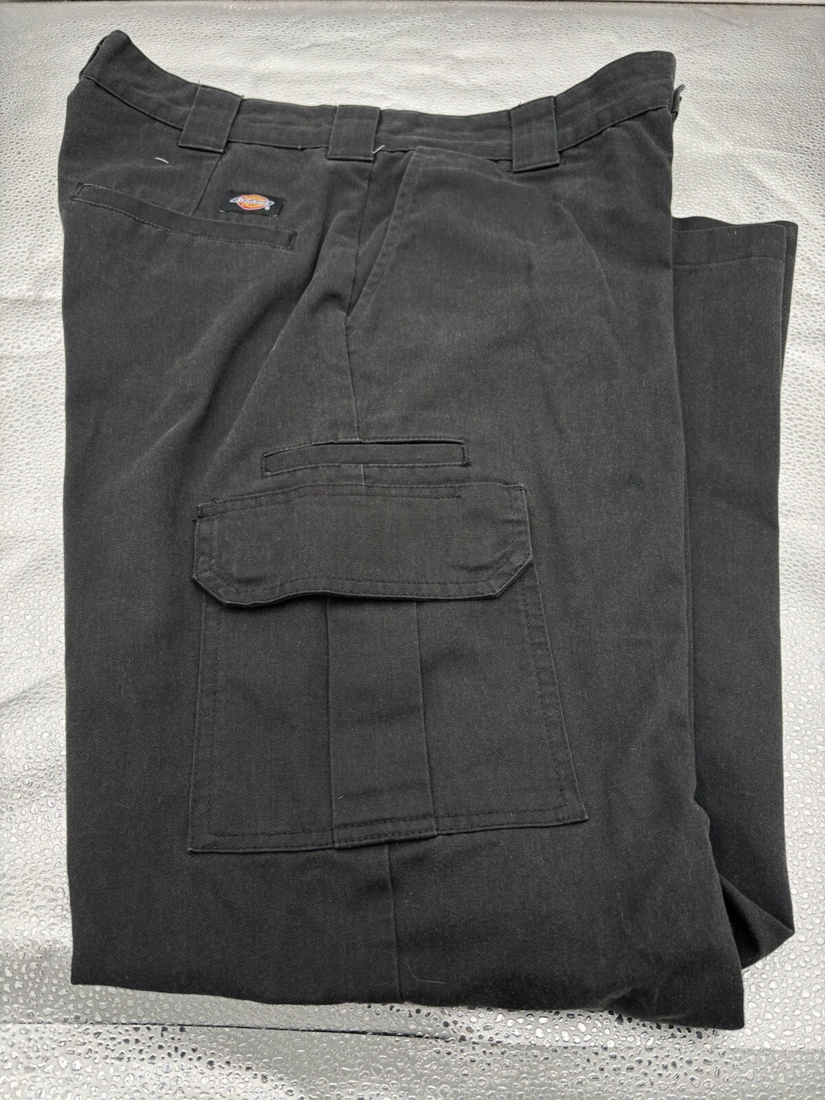 Dickies Mens Black Cargo Work Pants 34x34 Regular Straight Fit