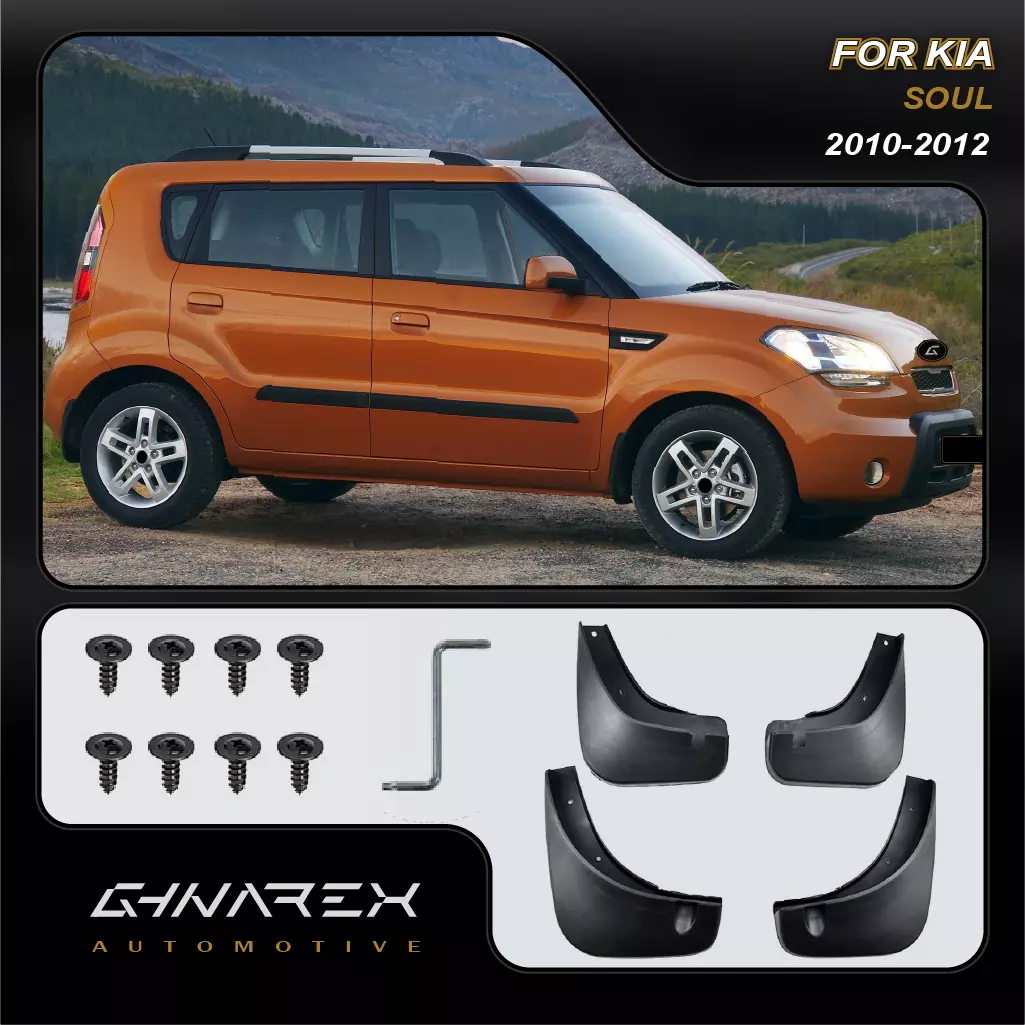 For KIA Soul AM 2010 2012 Mudguards Mud flaps A set of 4 eBay