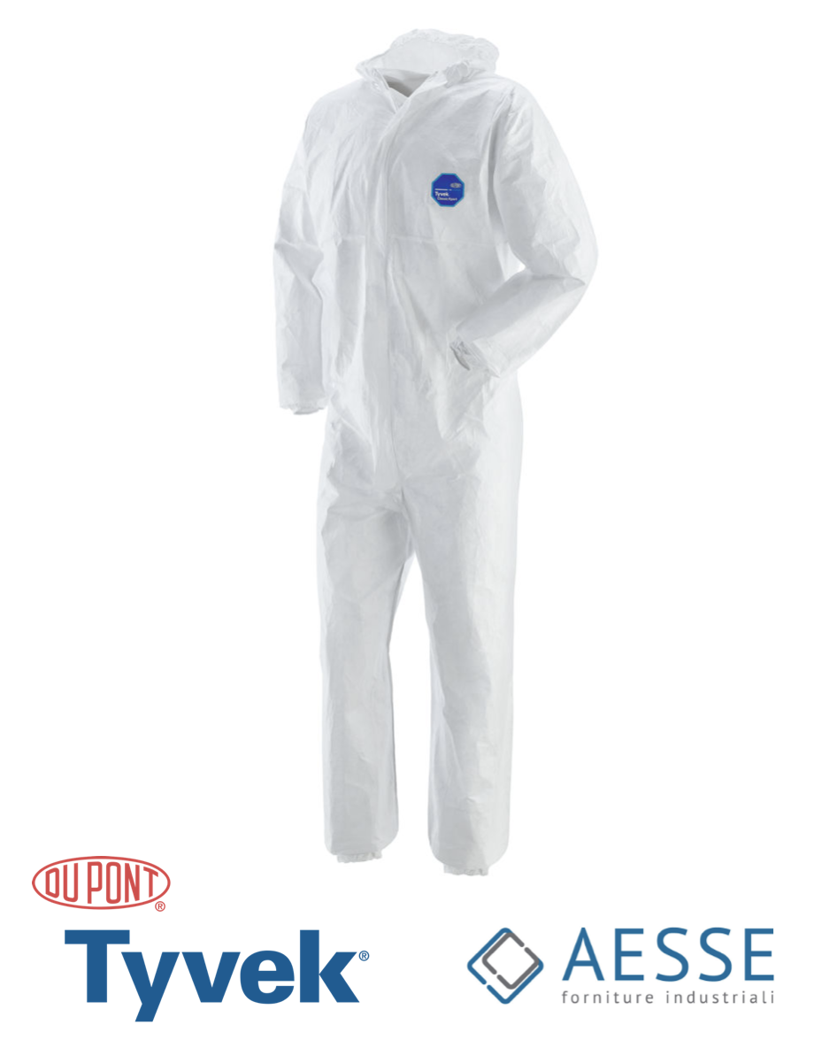 Tuta In Tyvek DuPont 600 Plus Art. CHA5 25 Pz. X Tg - Foto 9