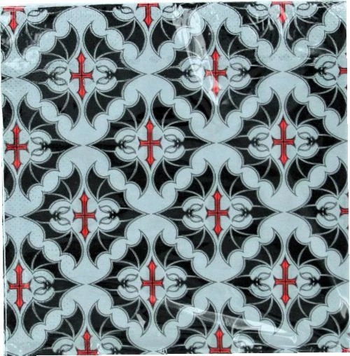 万圣节吸血鬼派对纸盘、餐巾纸、杯子、餐具 16 人 — 第 3/4 张图片